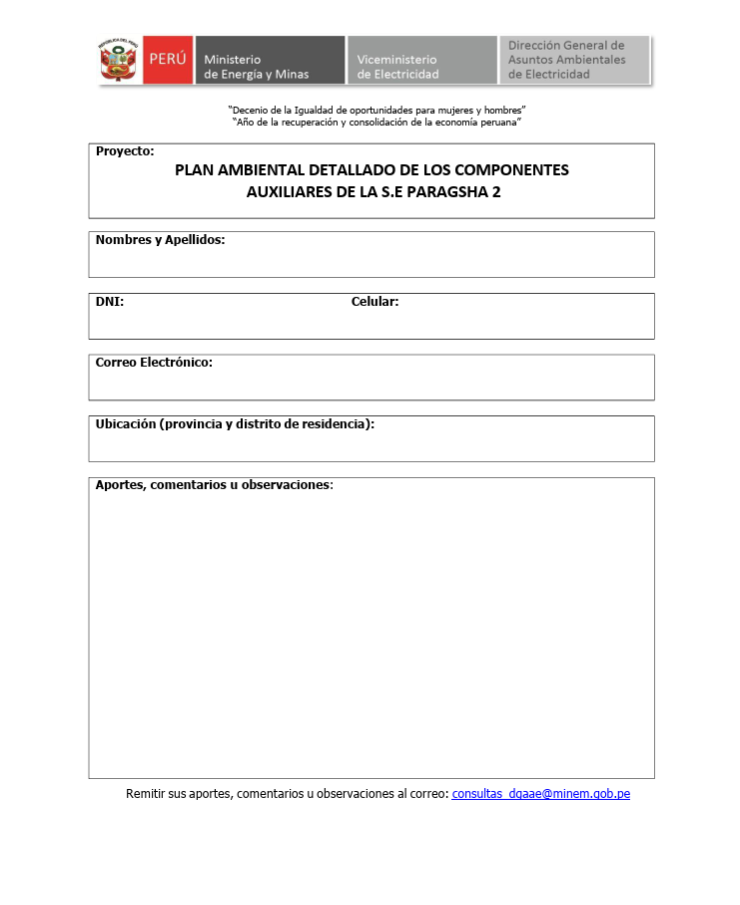 Formato de Consulta Ciudadana
